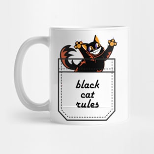 BLACK CAT RULES Mug